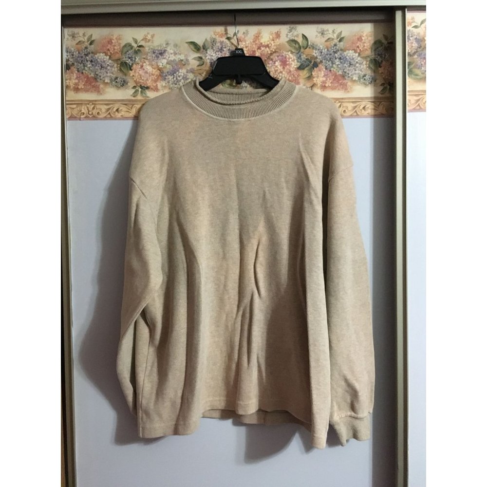 Coach Large Tan Long Sleeve Casual Sweatshirt